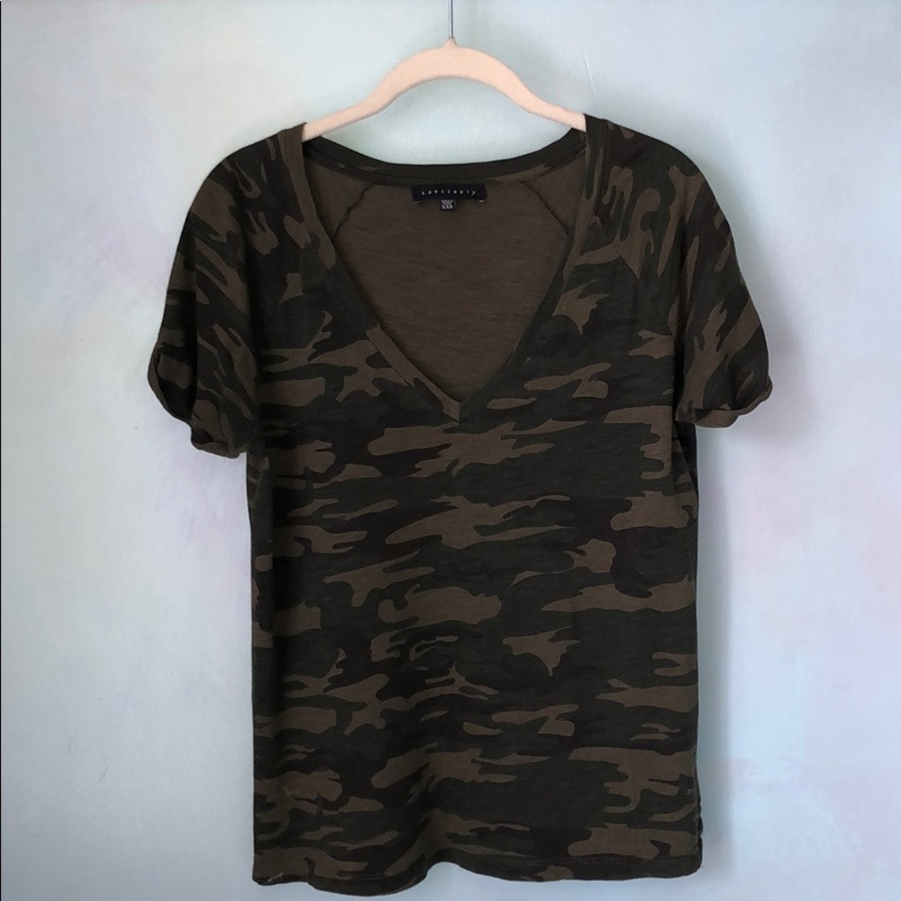 Sanctuary Camo Top. Fits like small